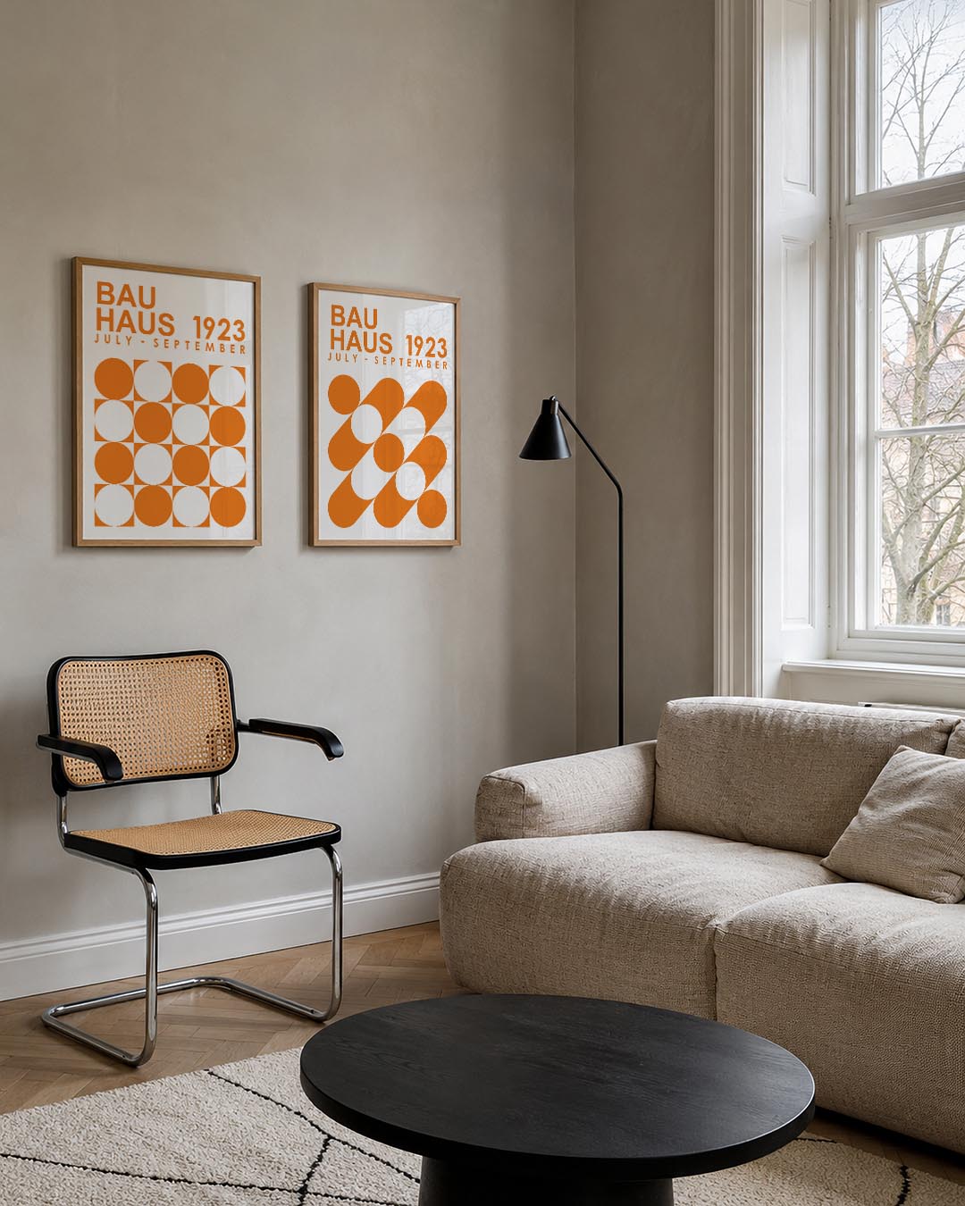 Cirkelritme en kleur Posterset