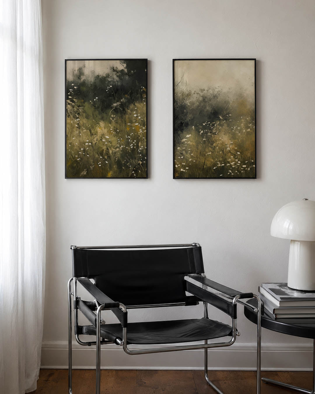 Natuurlijke veldimpressie Posterset