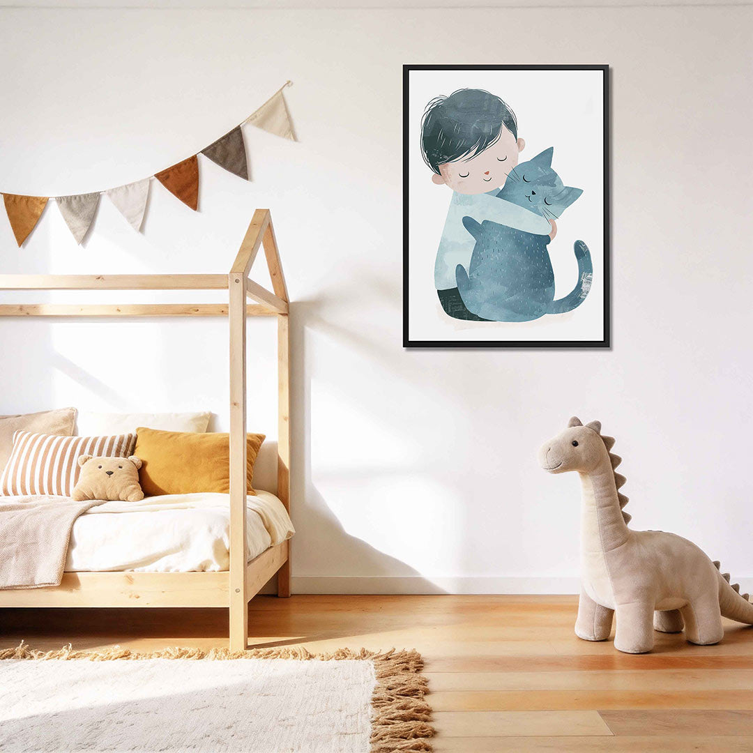 Knuffelende vrienden Kunstwerk