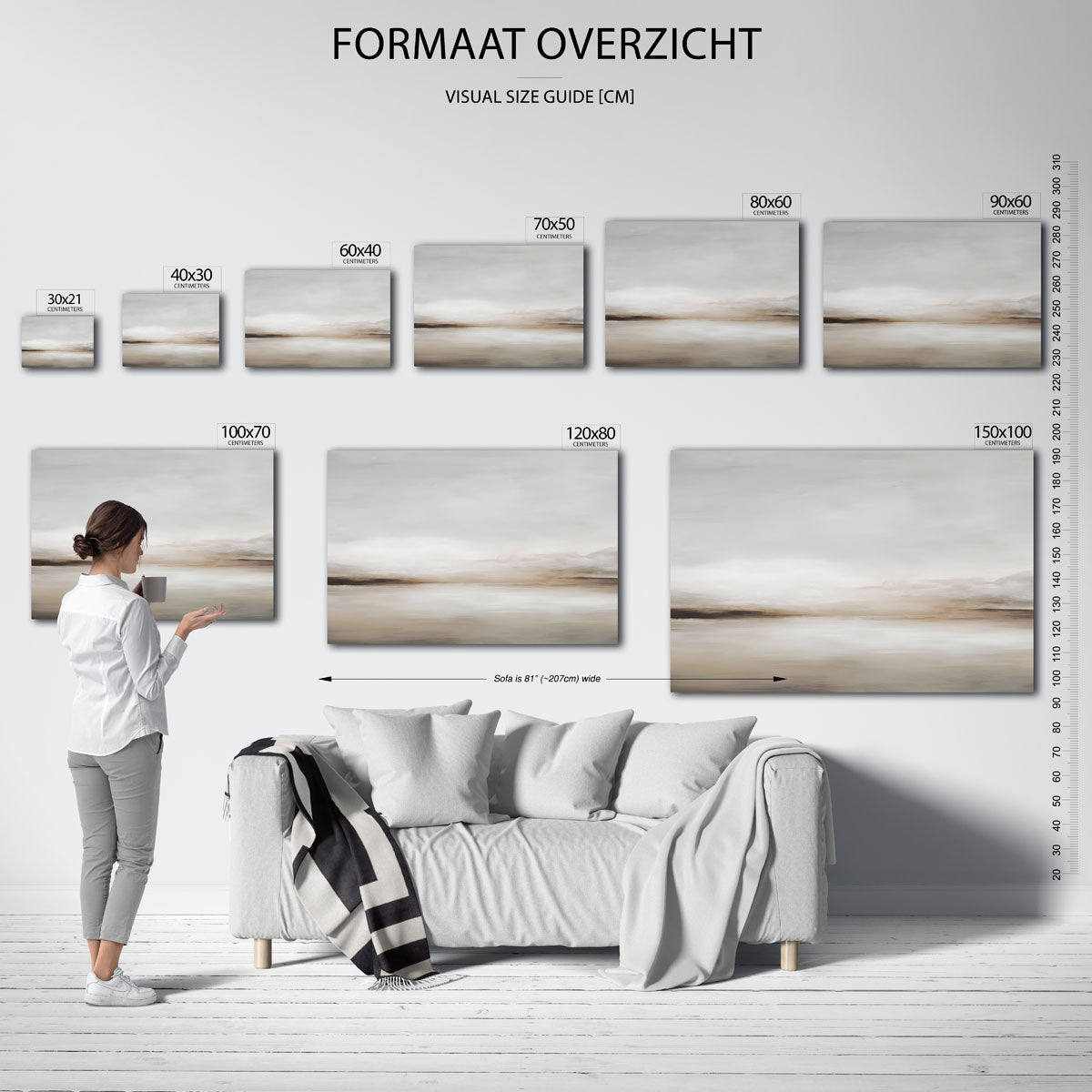 Rustige landschapsweergave Poster