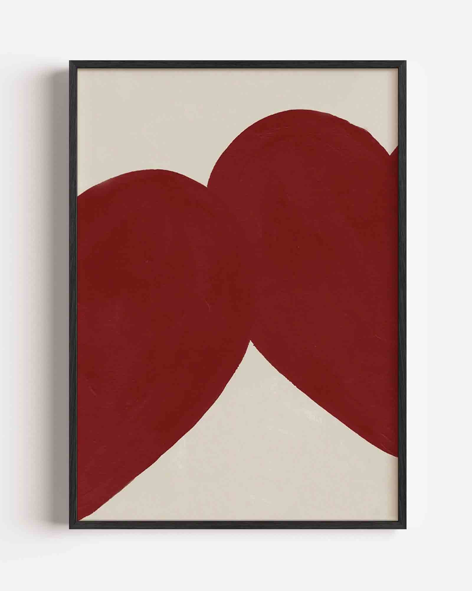 Rode harten Poster