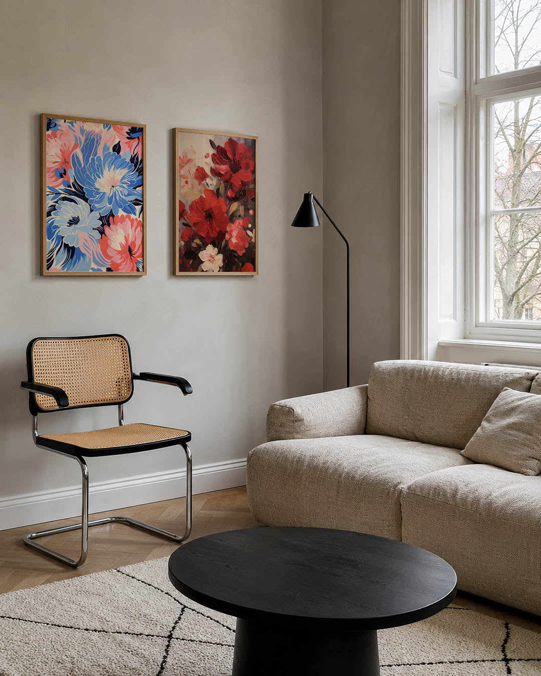 Bloemrijke vormen Posterset