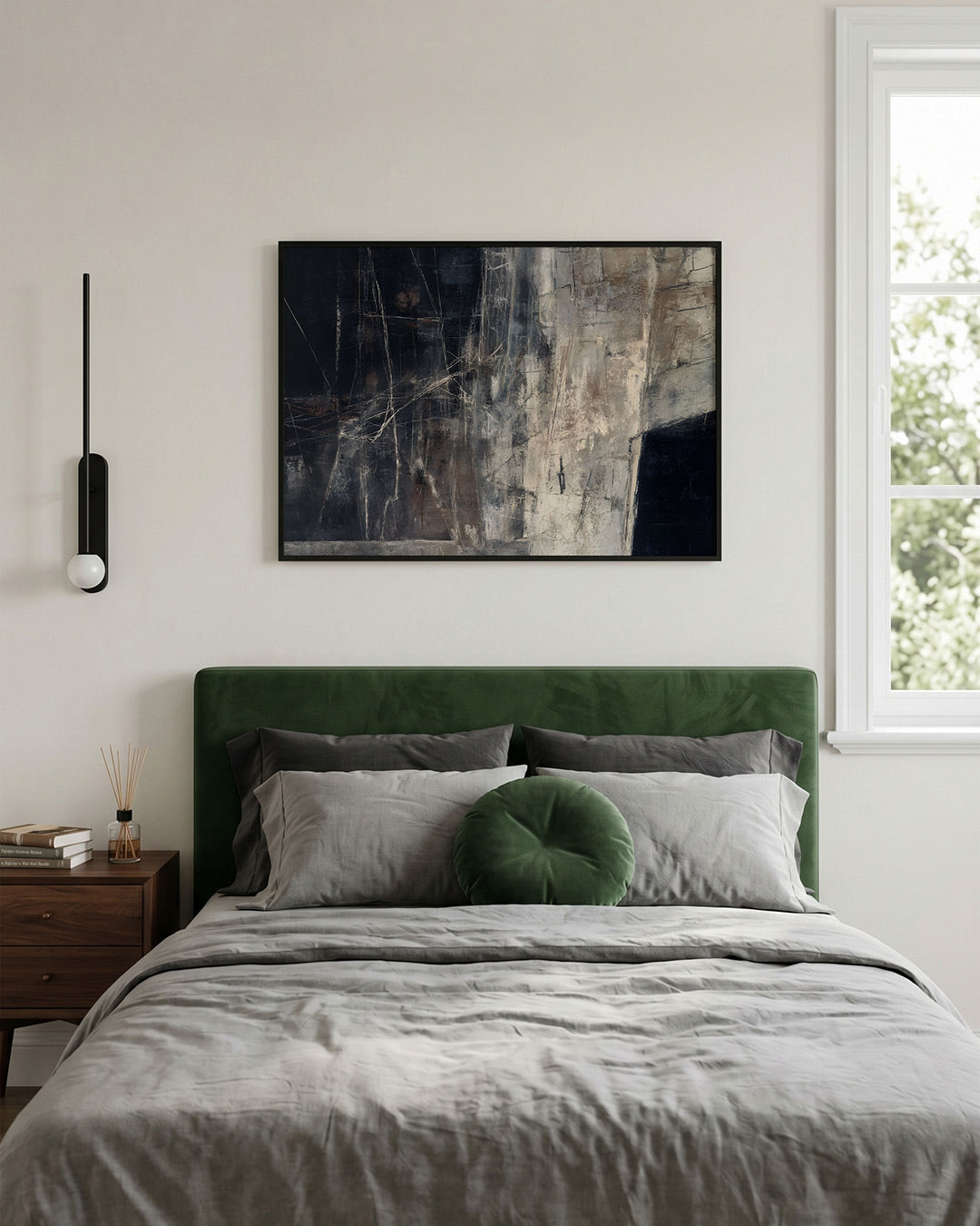 Abstracte lijnen en texturen Poster