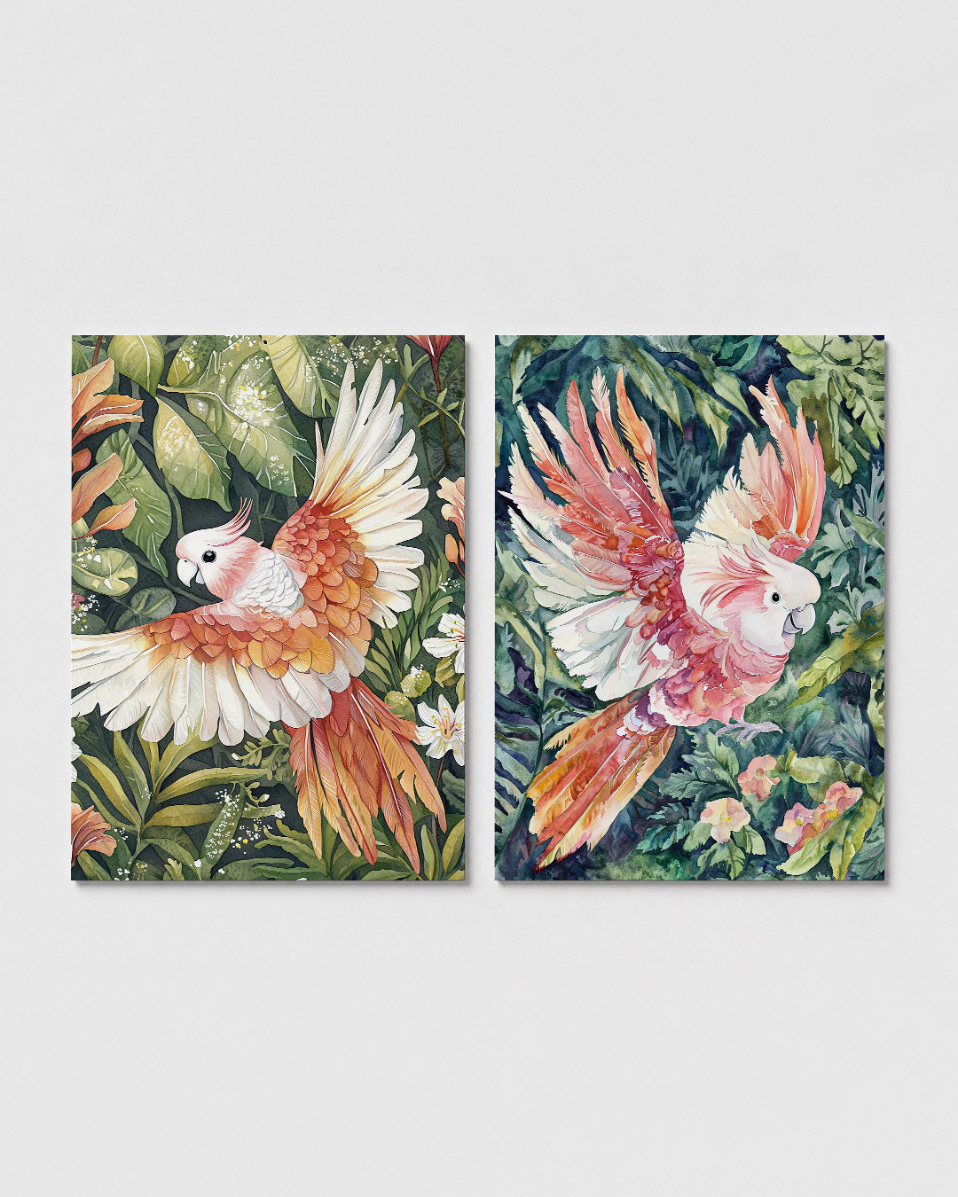 Vogel en bladeren Posterset