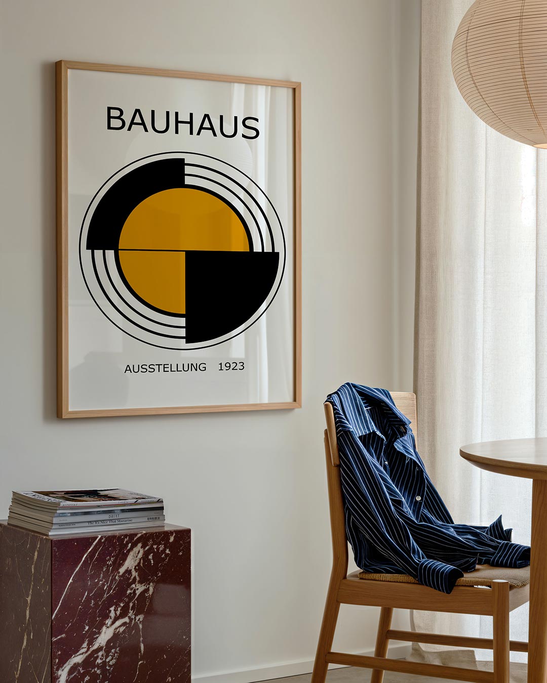 Cirkelstructuur en lijnen Poster