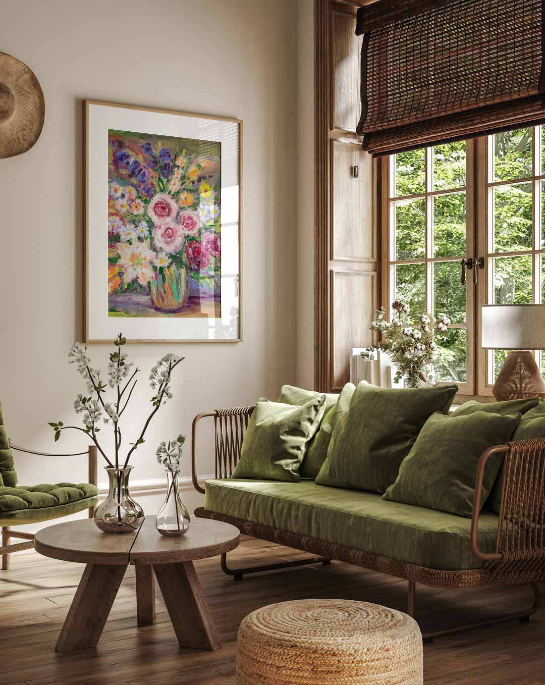 Bloemenvaas Poster-WallArtistic