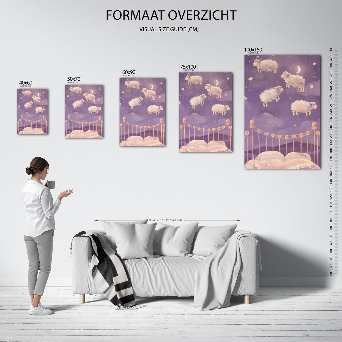 Dromerige slaapkamer Kunstwerk