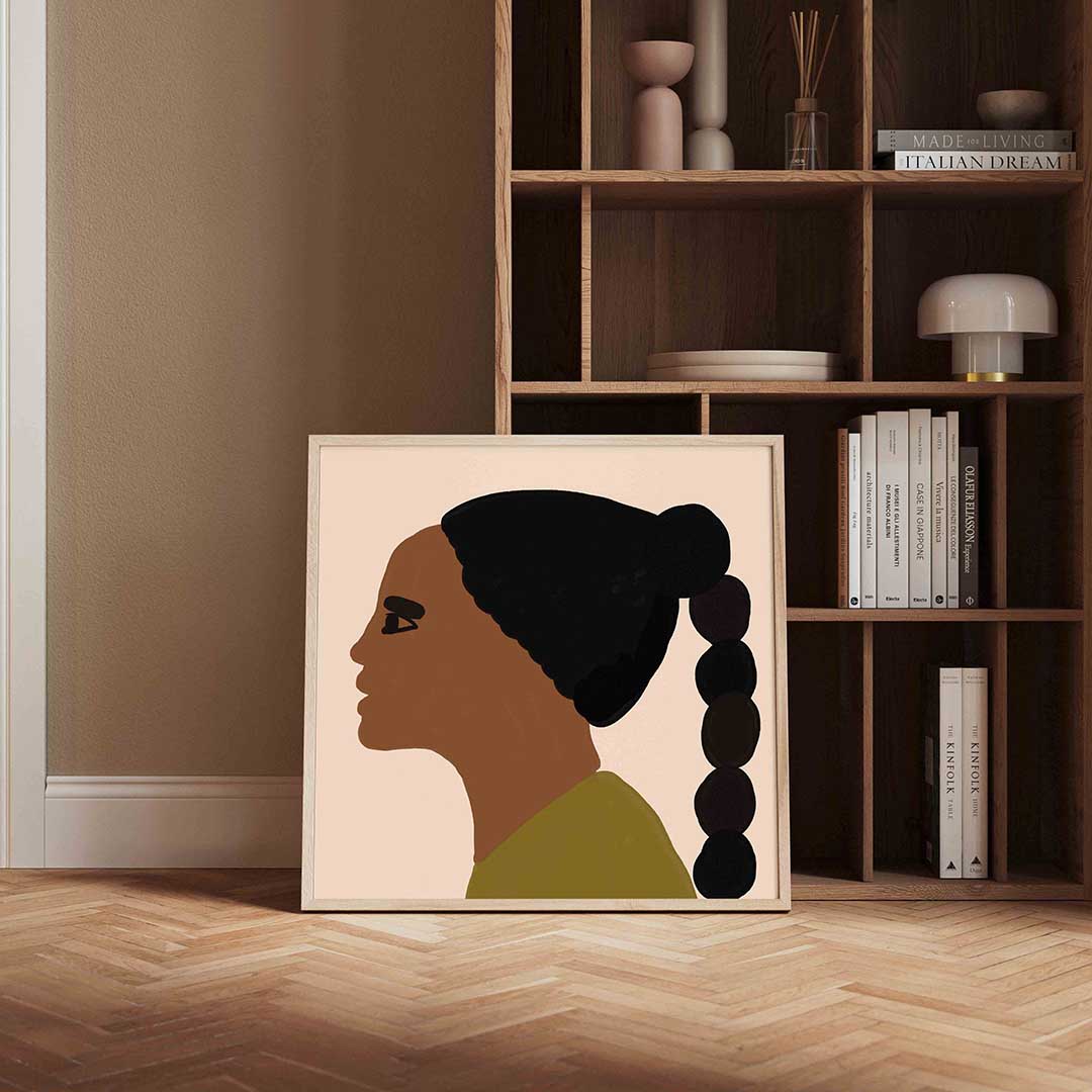Profiel van vrouw Poster