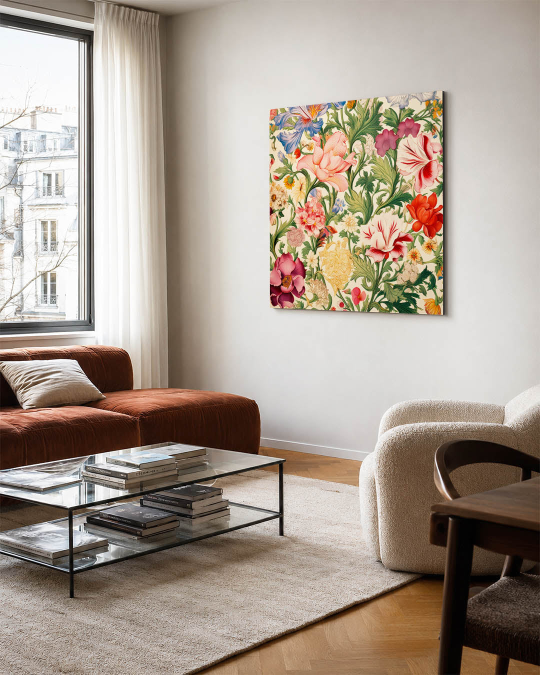Bloemrijke patronen Kunstwerk