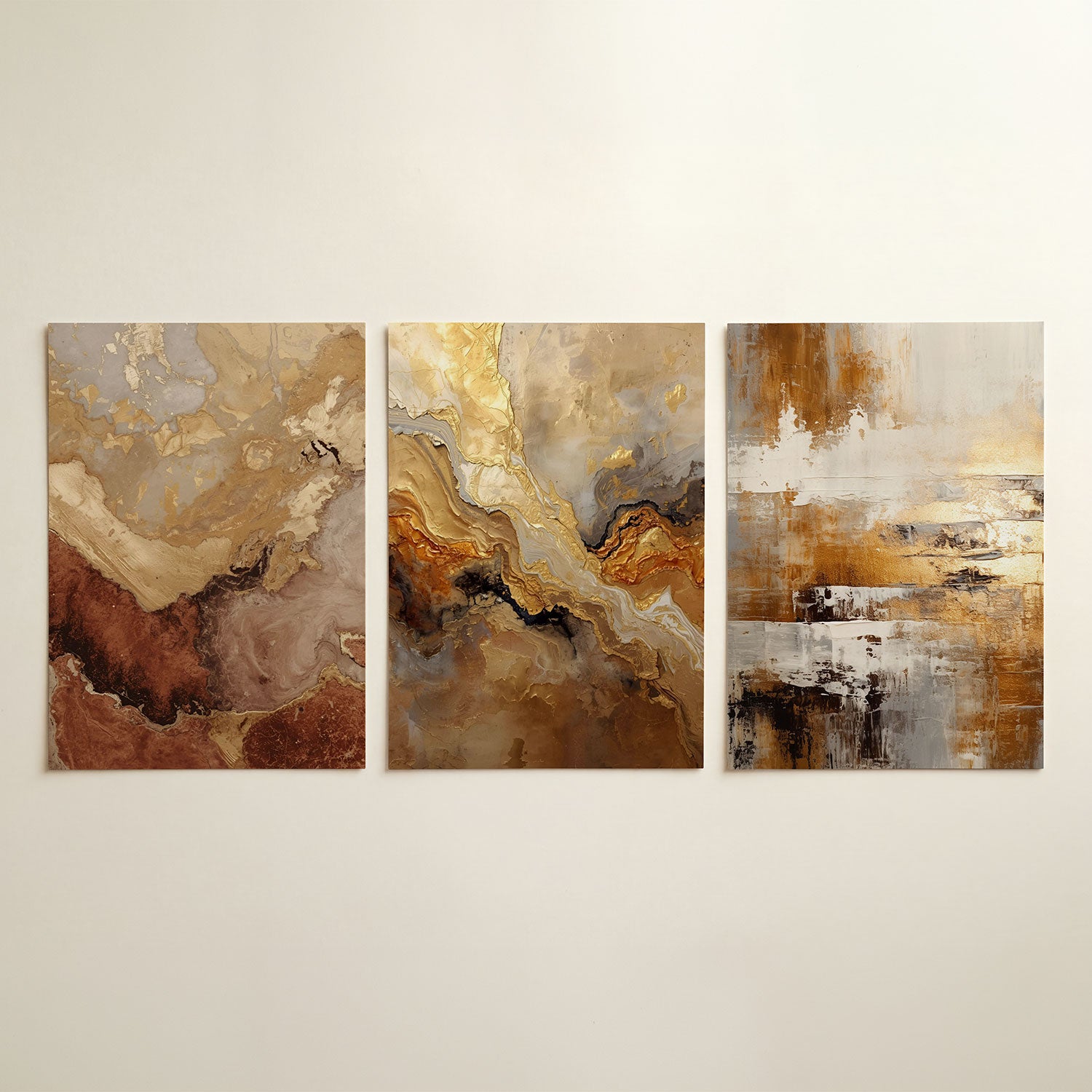 Aardse texturen Posterset