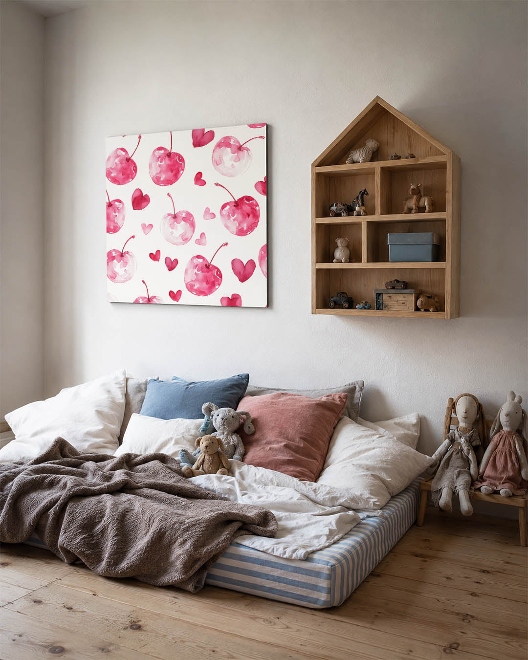 Fruit en hartjes Kunstwerk