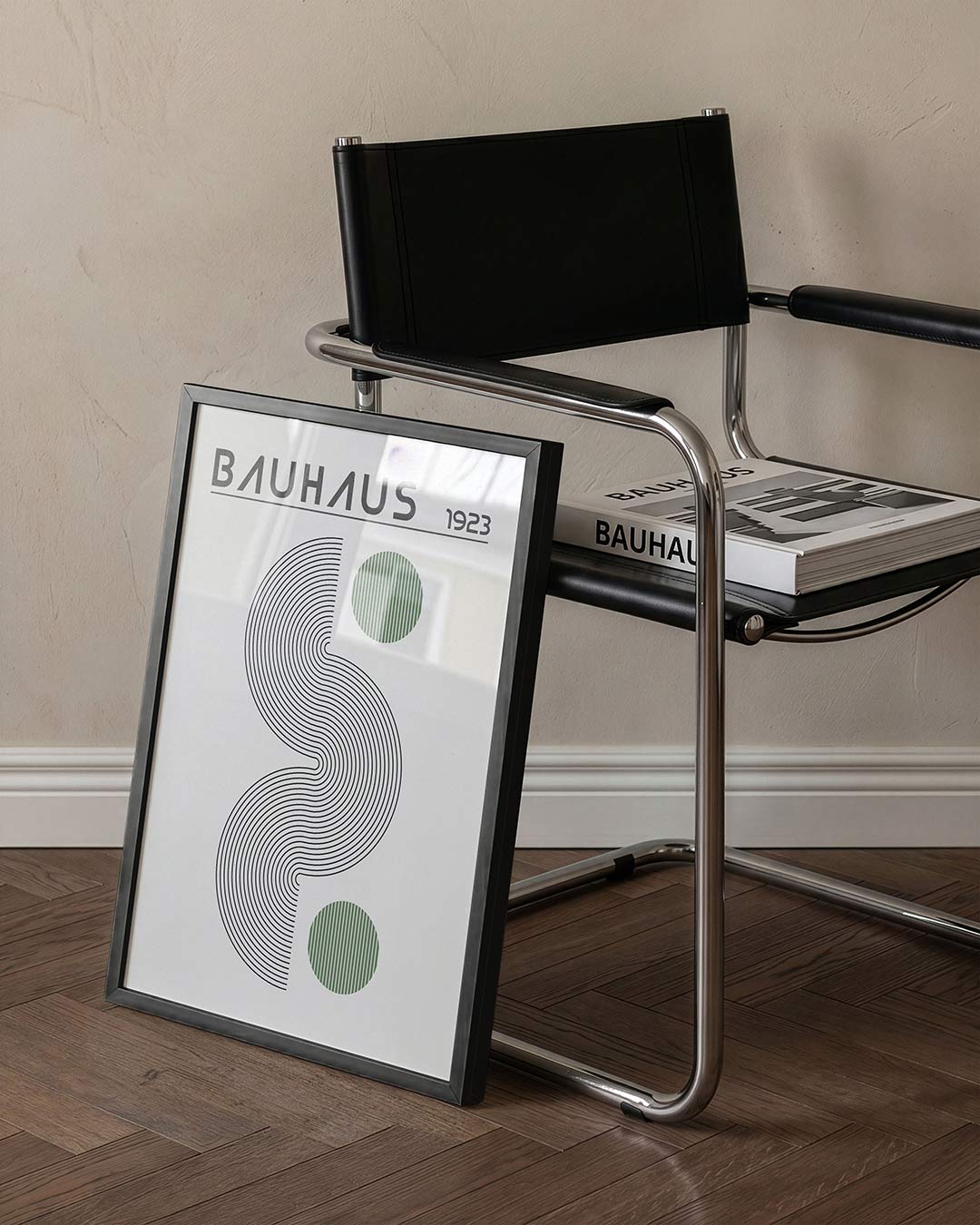 Lijnen en cirkel Poster