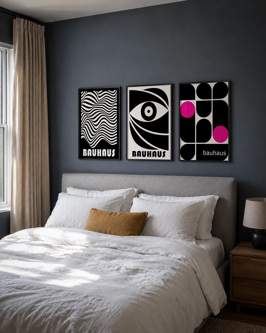 Golvend lijnenspel Posterset
