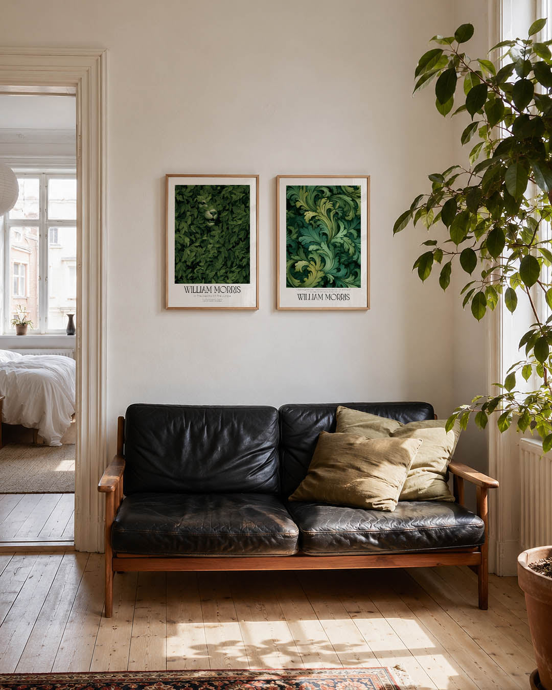 Groene bladeren mysterie Posterset