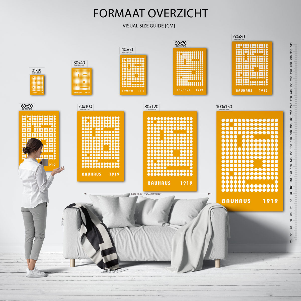 Cirkelpatroon en kleur Poster
