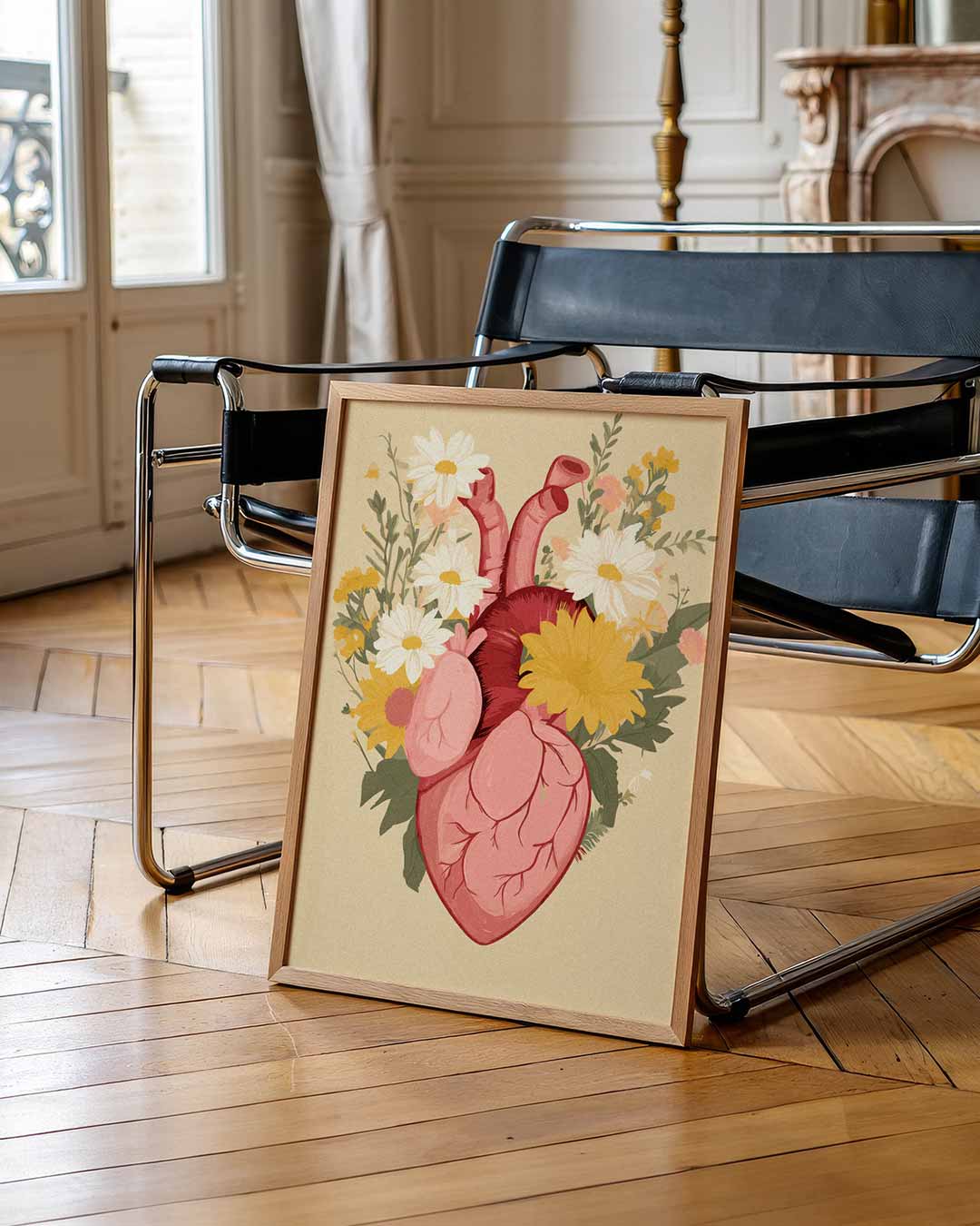 Bloeiend Hart Poster-WallArtistic