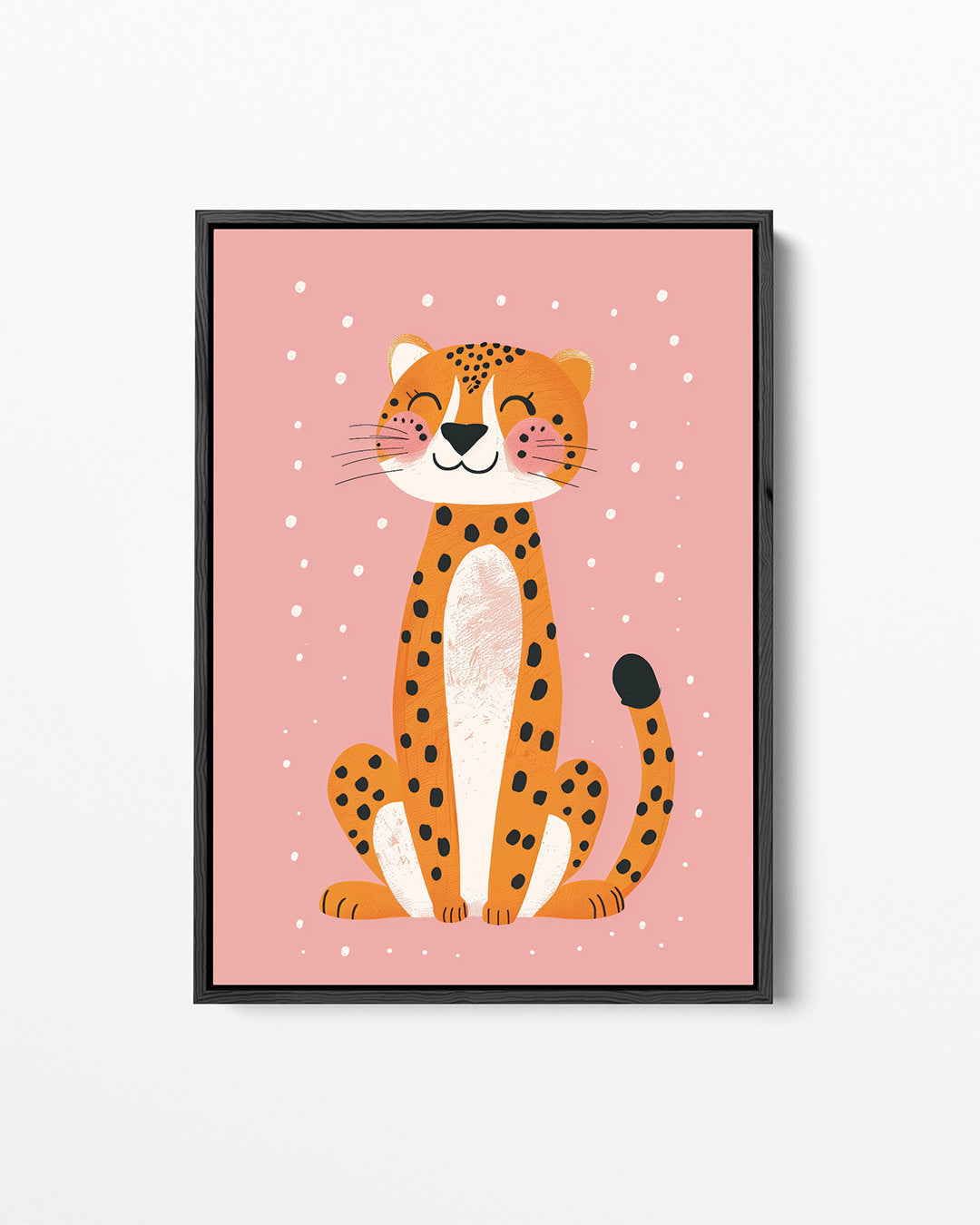 Vrolijke luipaard illustratie Kunstwerk
