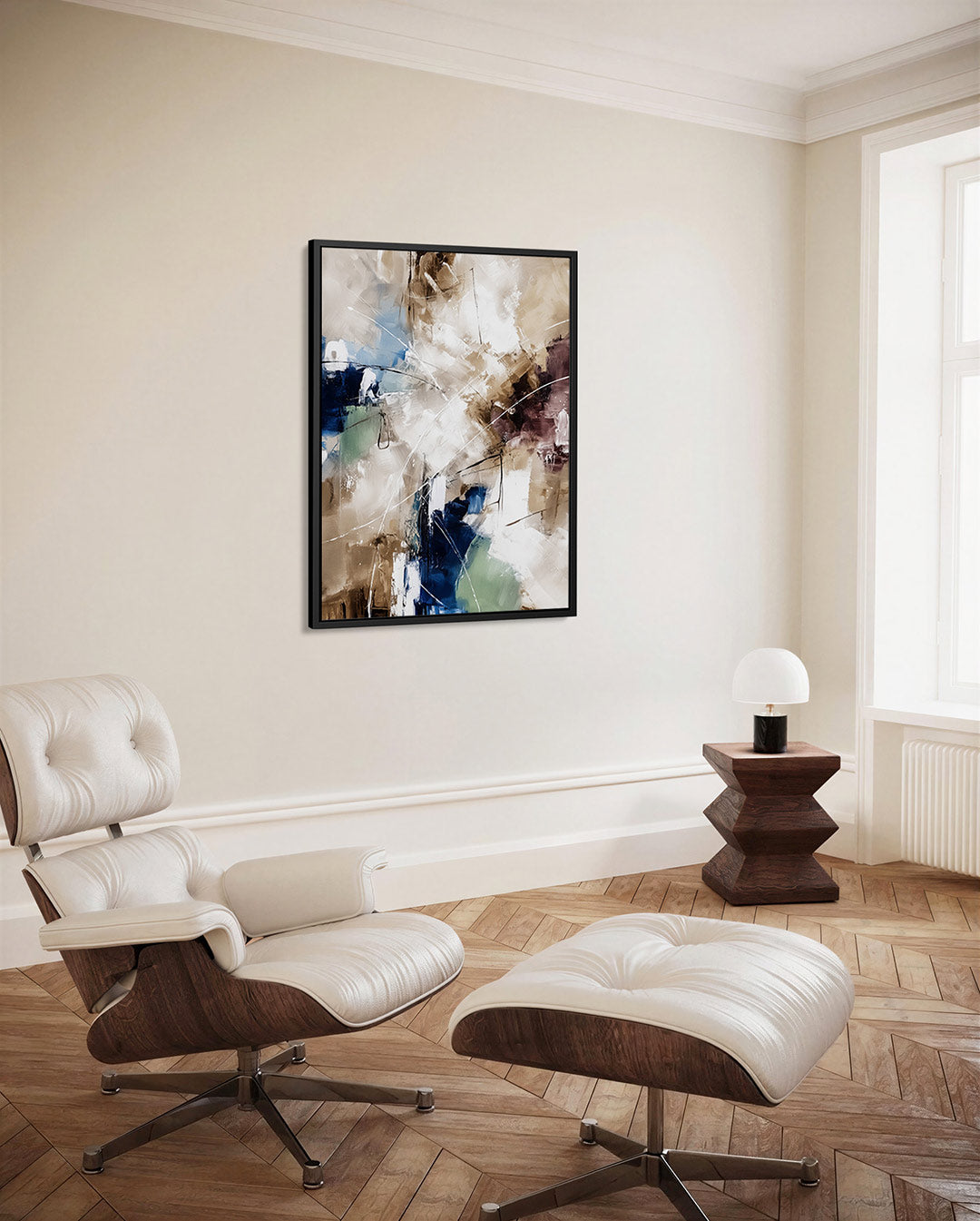 Dynamische kleurenexplosie Kunstwerk
