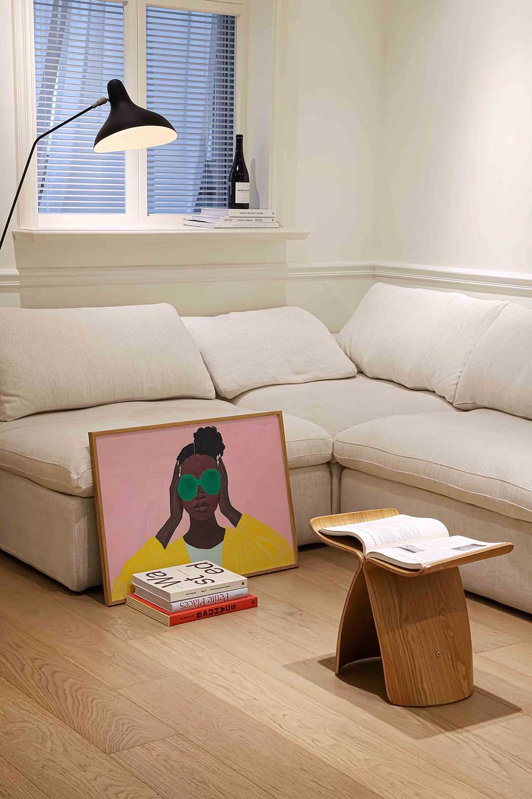 Vrouw met groene bril Poster