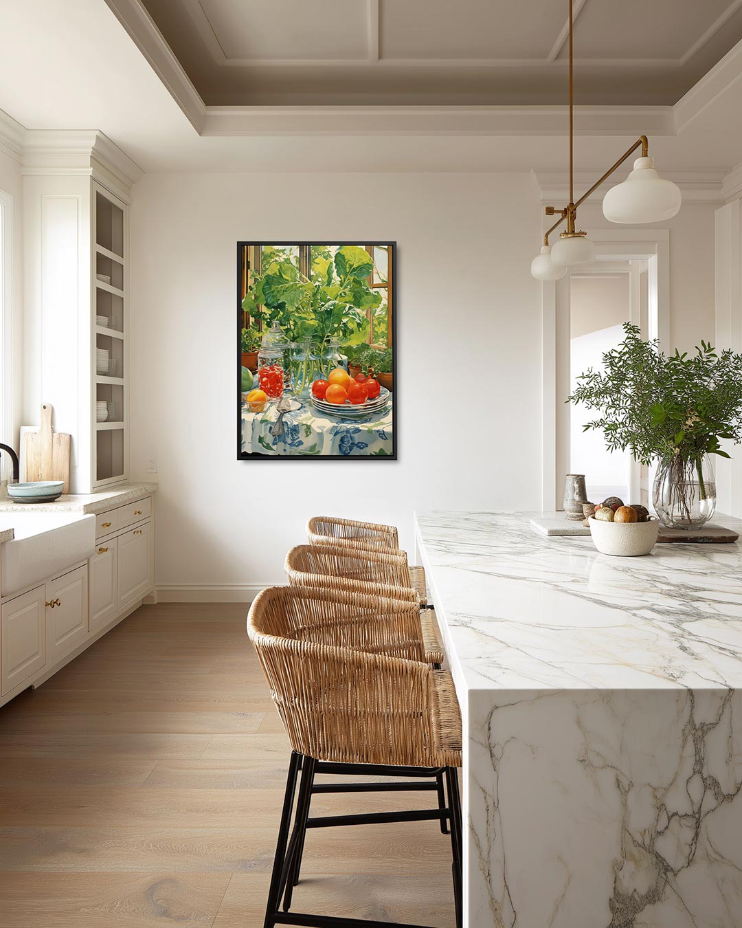 Levendige tafelscène Kunstwerk