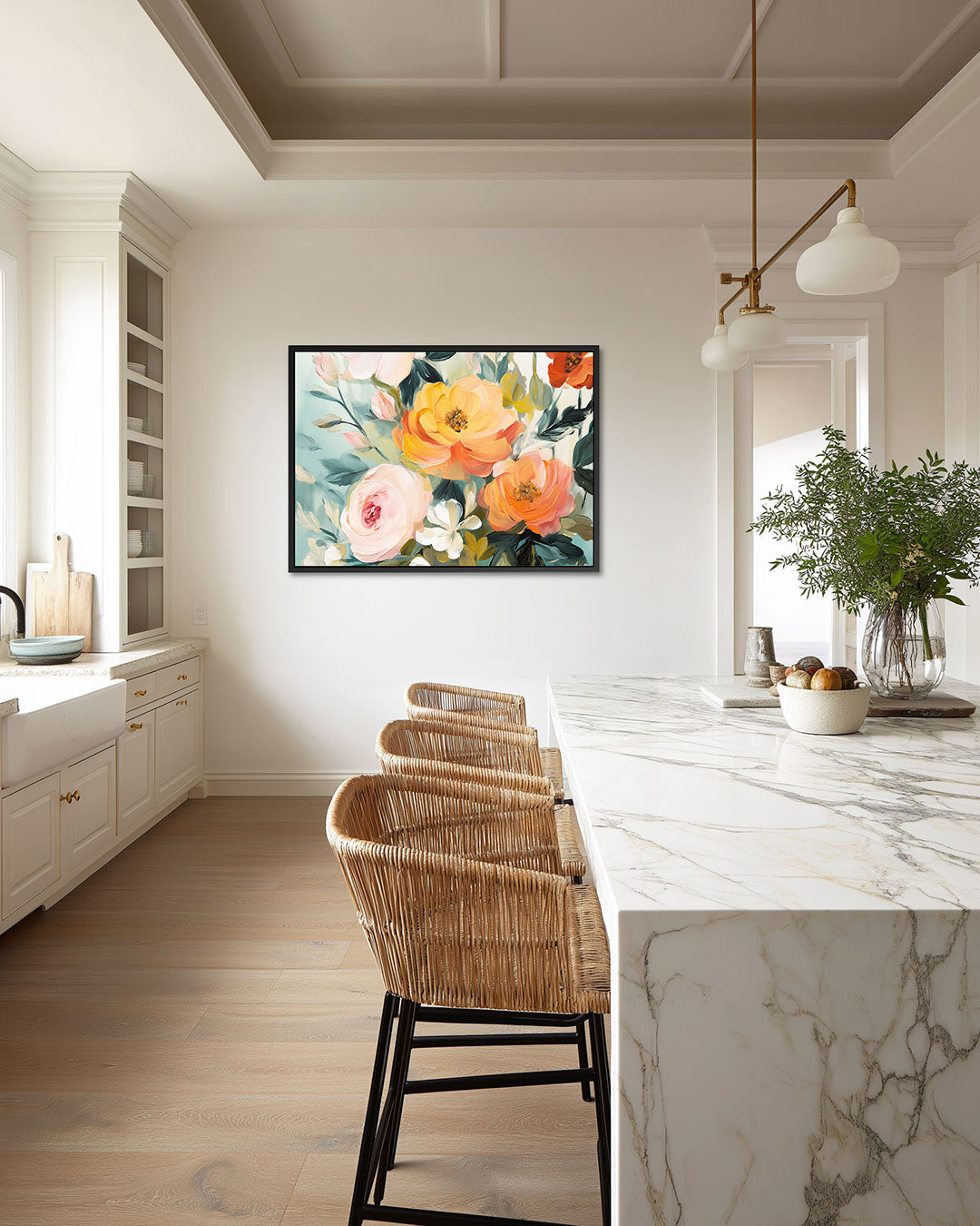 Bloemrijke kleurenpracht Kunstwerk