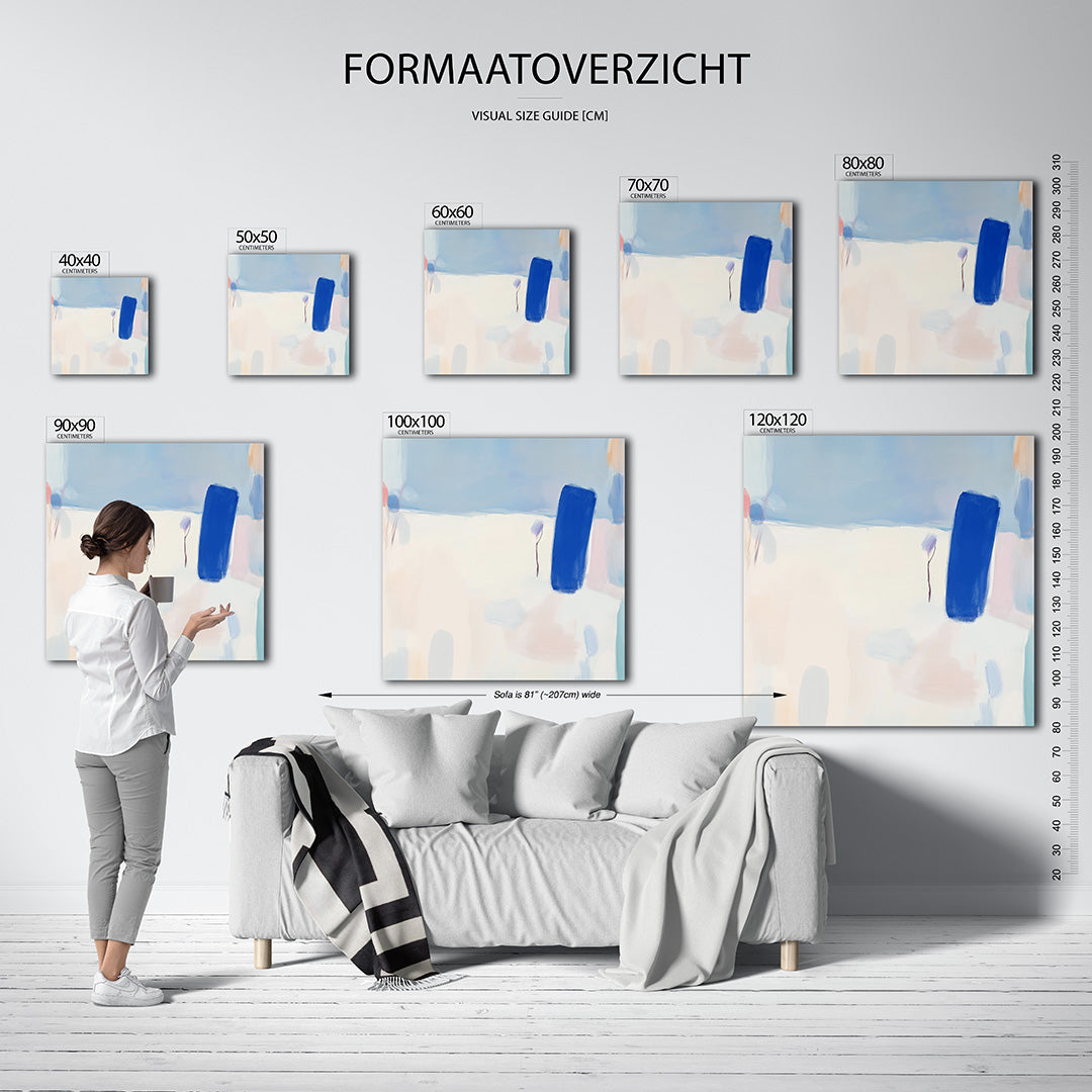 Kleurrijke vormen Kunstwerk