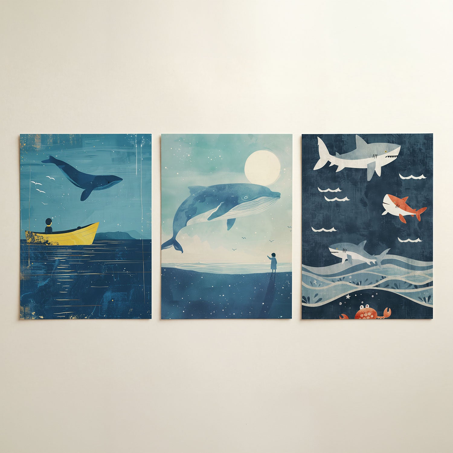 Zee en lucht Posterset