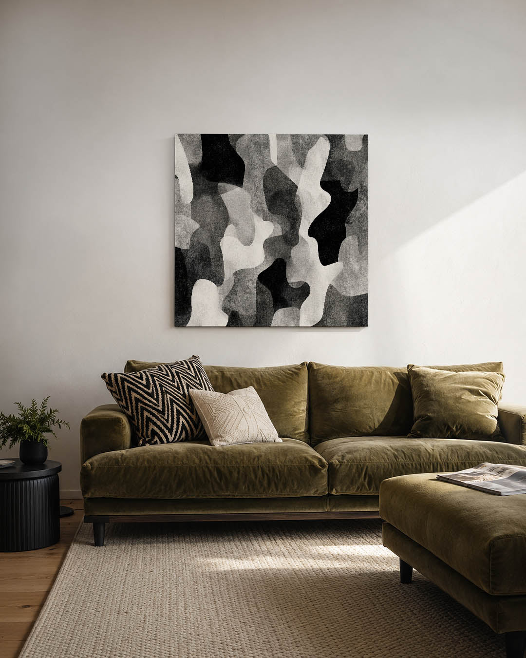 Organische vormen compositie Kunstwerk