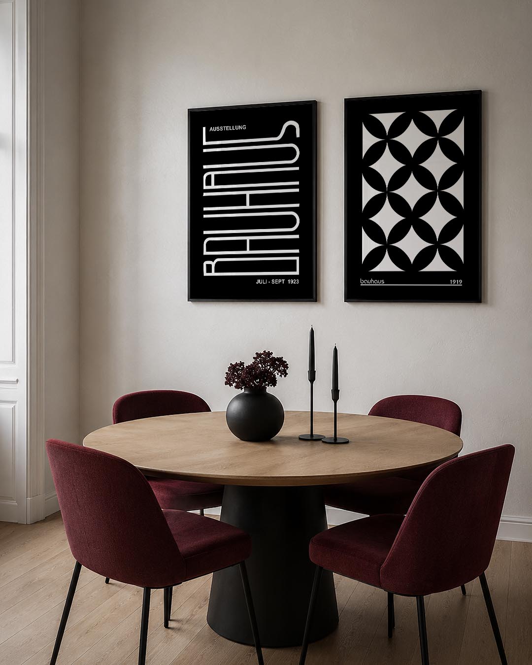 Lijnen en tekst Posterset