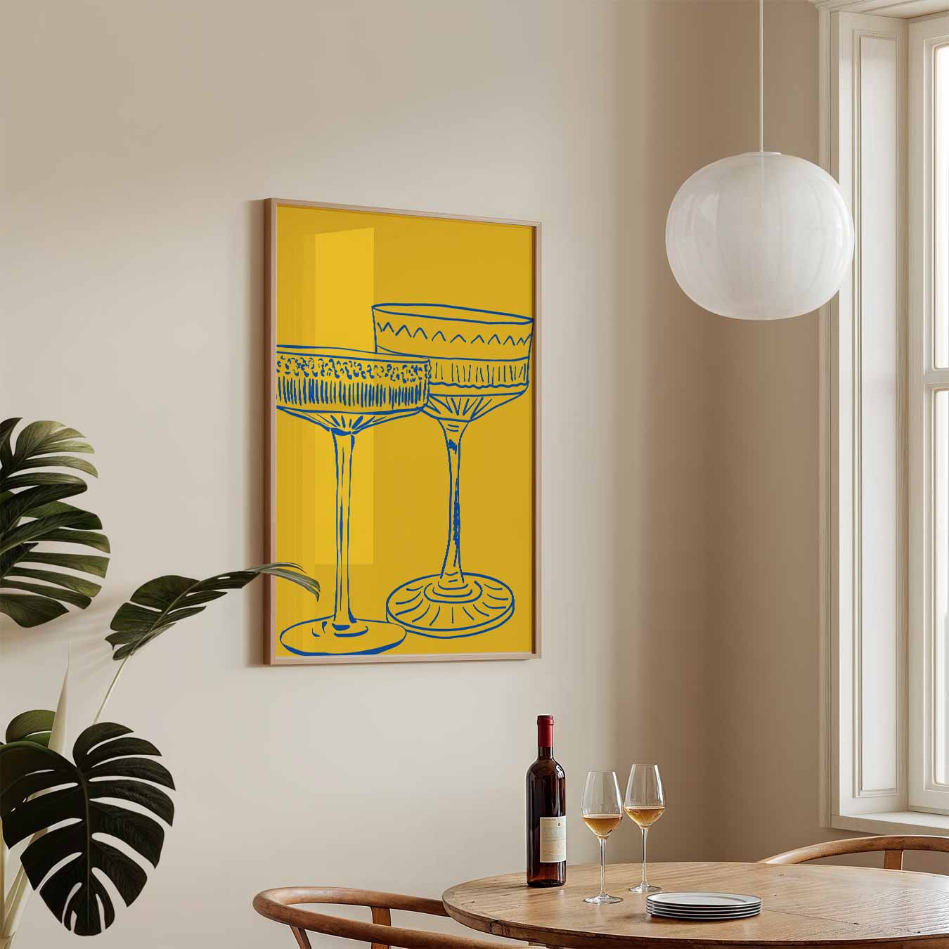 Stijlvolle Cocktailglazen Poster-WallArtistic