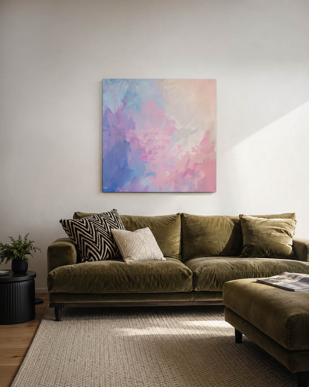 Kleurrijke droomvlucht Kunstwerk