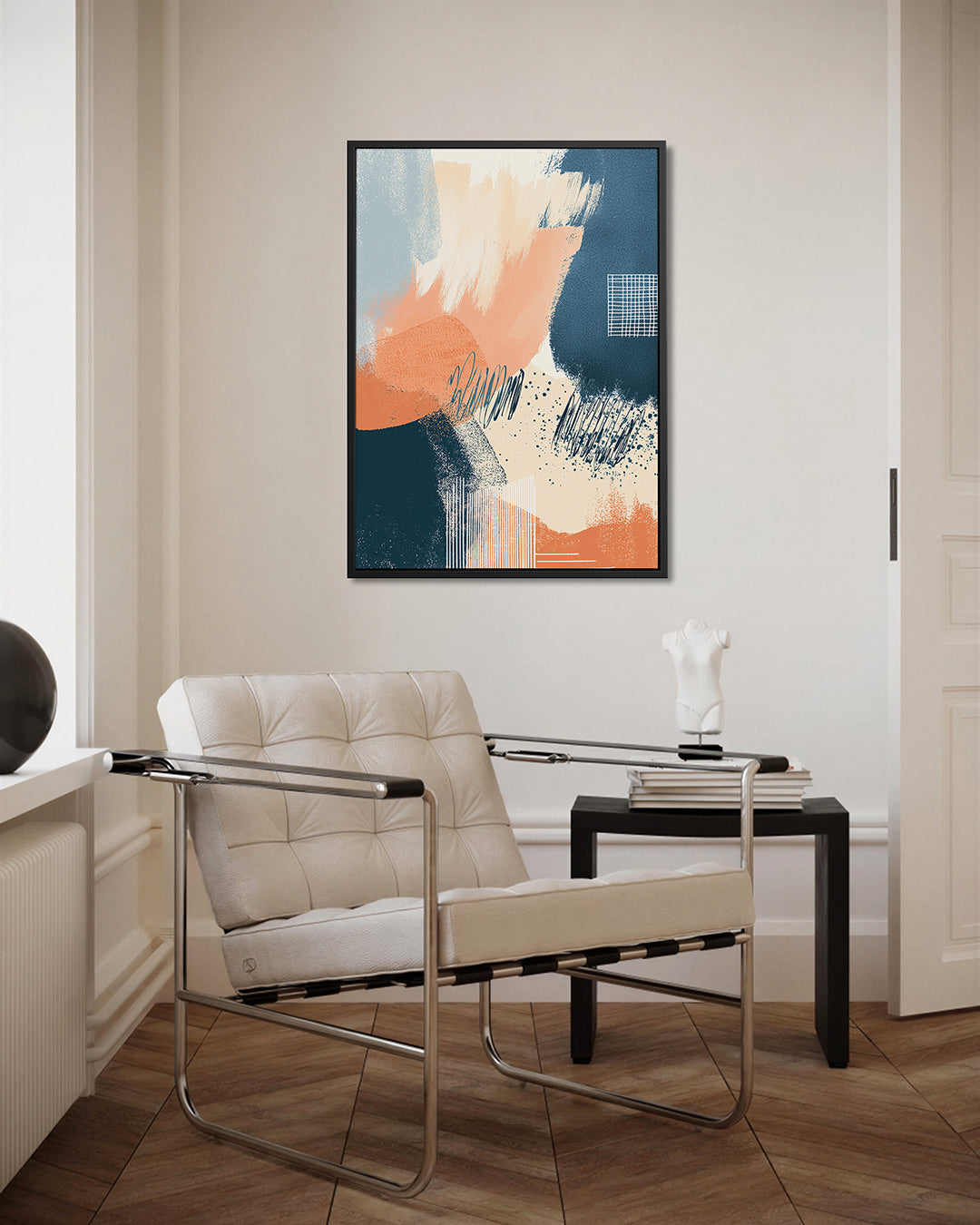 Dynamische kleurencompositie Kunstwerk