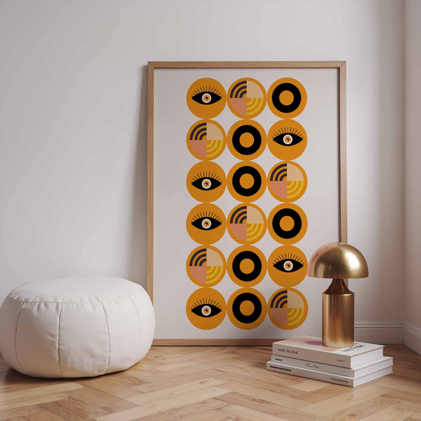 Stirring Eyes & Circles Poster-WallArtistic