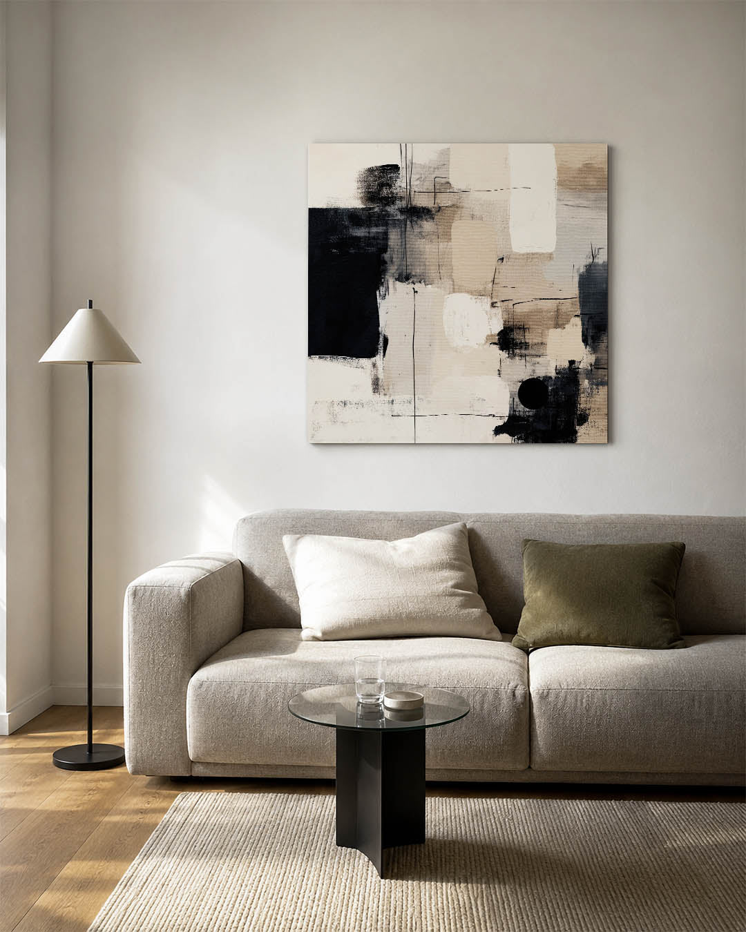 Geometrische compositie Kunstwerk