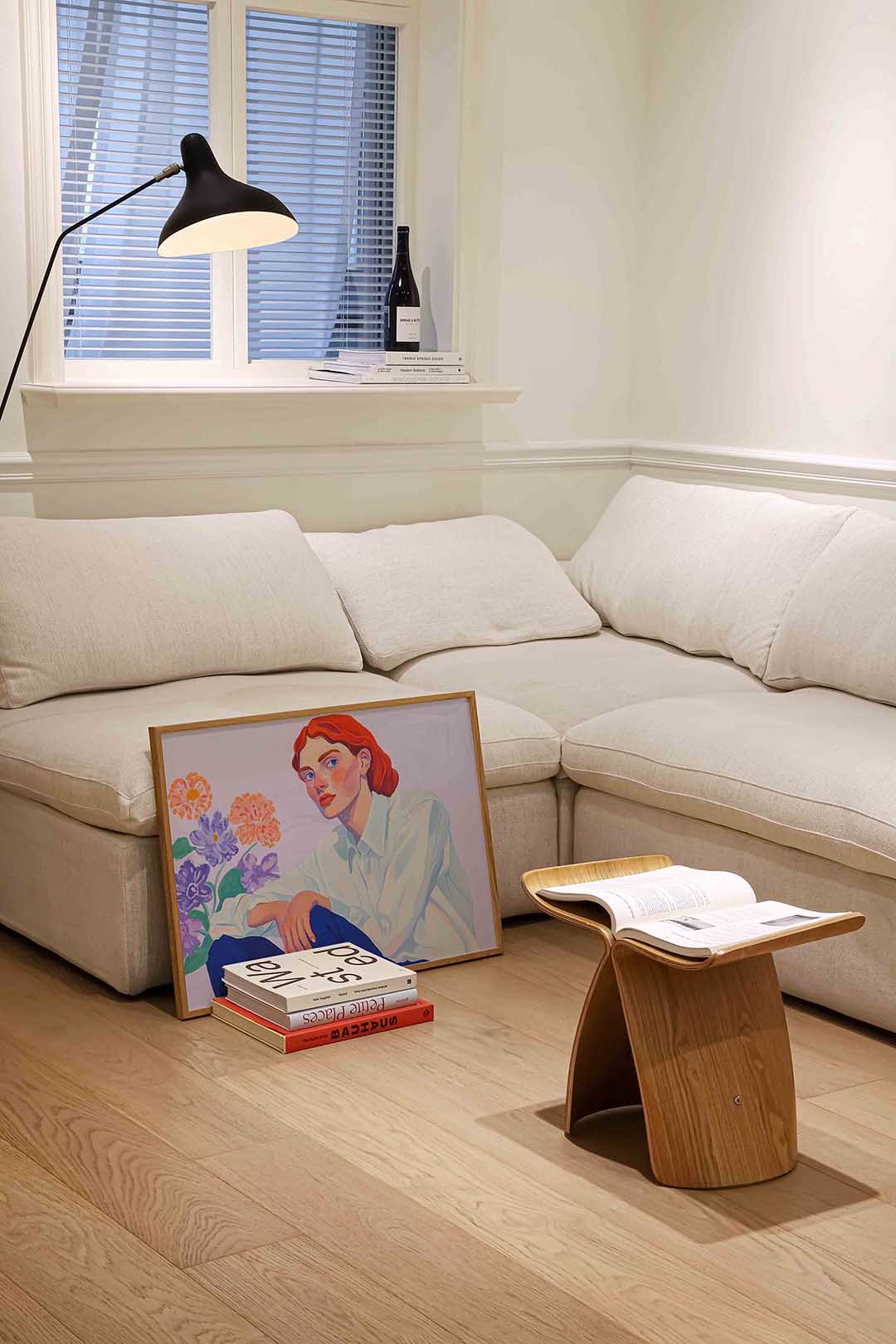 Vrouw met bloemen Poster
