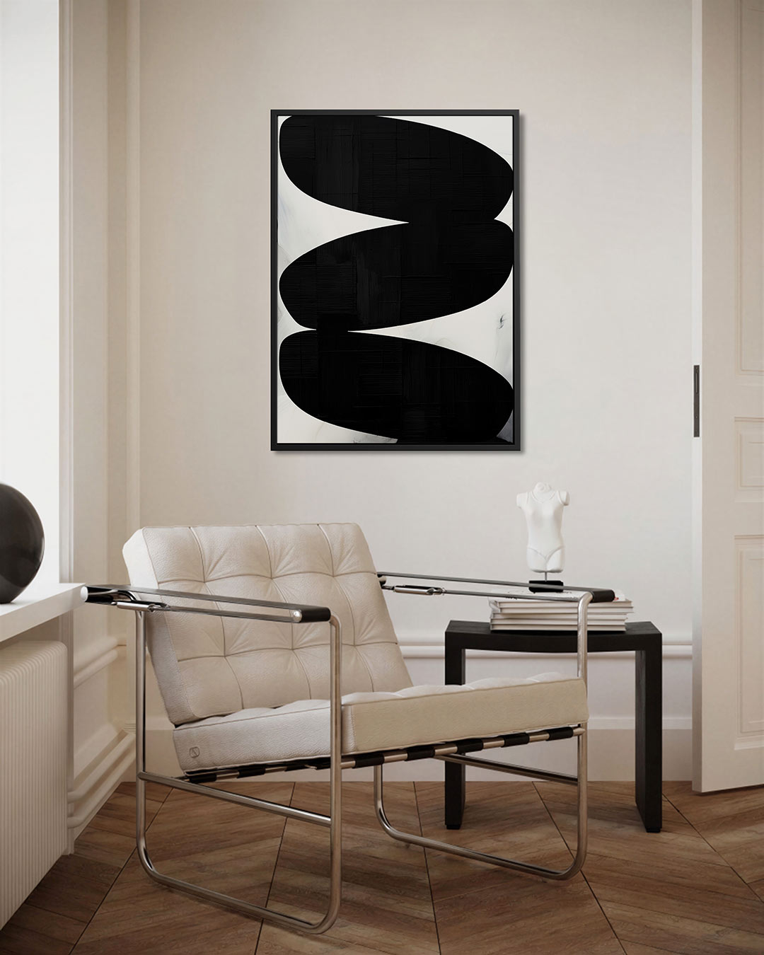 Organische vormen contrast Kunstwerk