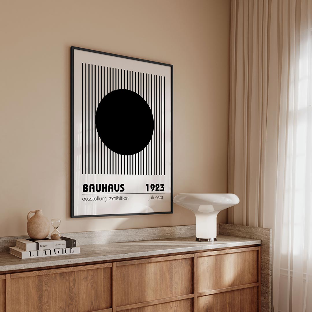 Cirkel en lijnen Poster