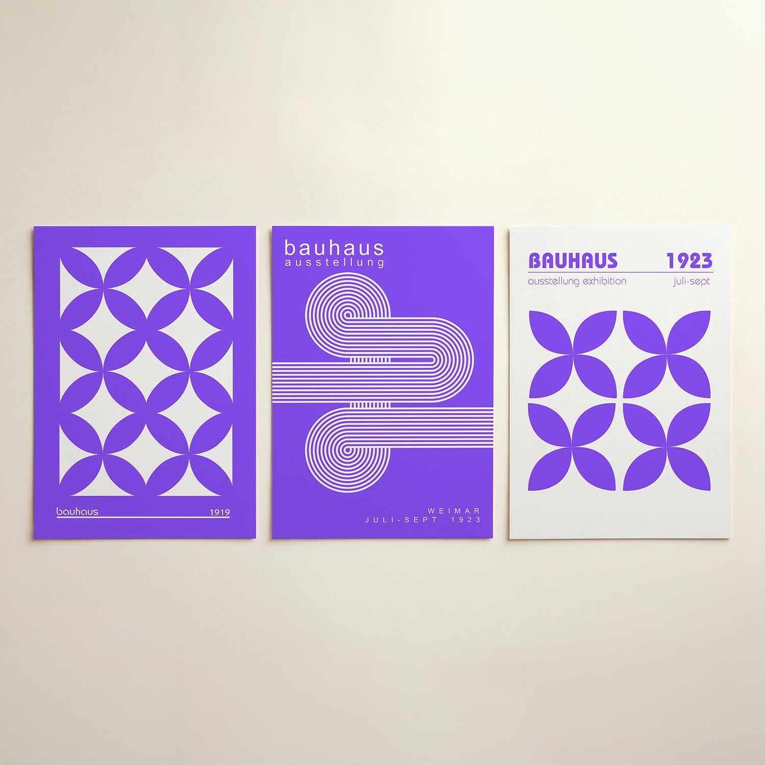 Vormritme en kleur Posterset