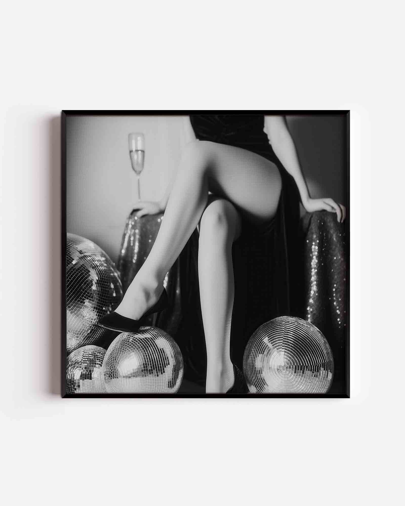 Glanzende disco ballen Poster