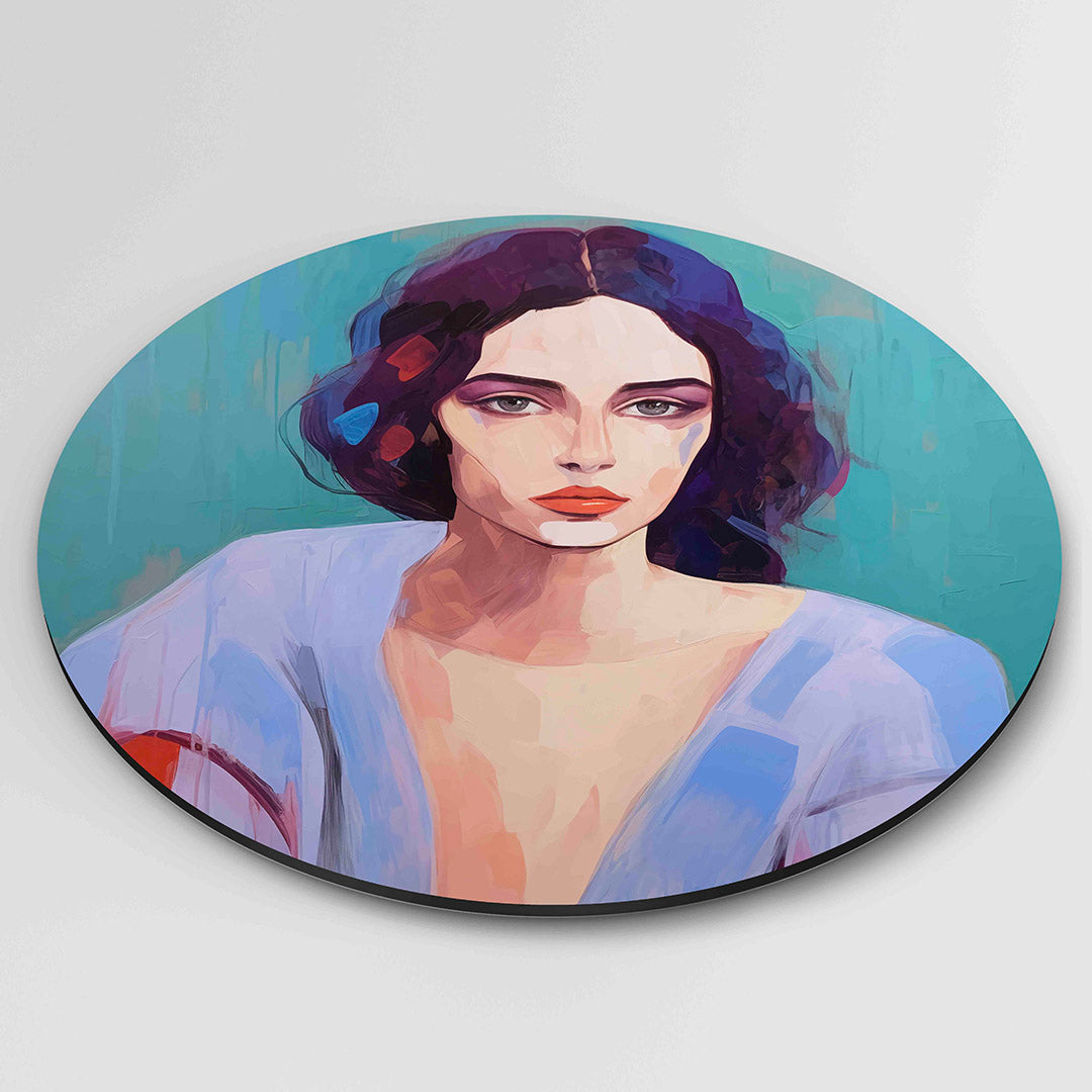 Portret vrouw Muurcirkel