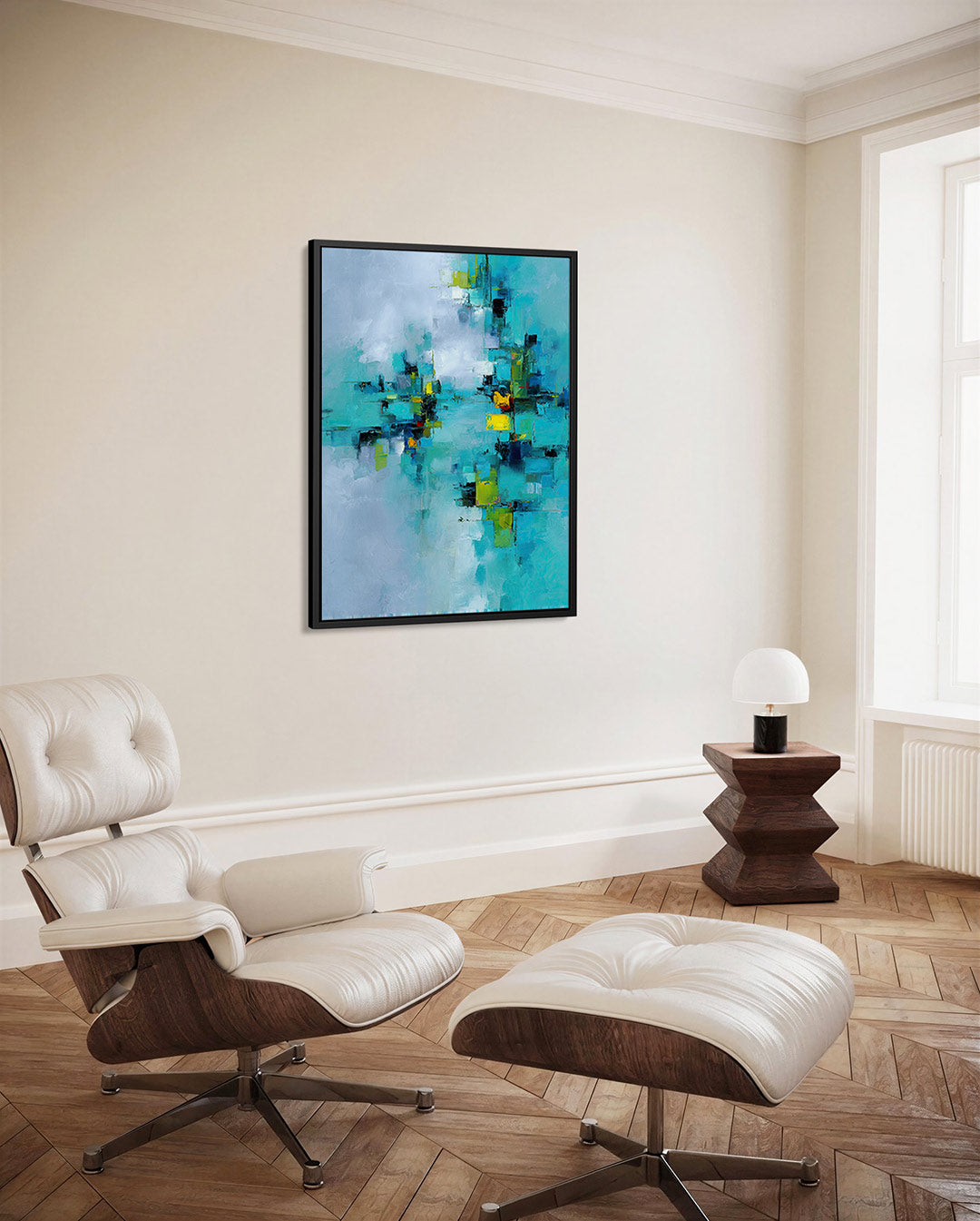 Kleurrijke compositie Kunstwerk