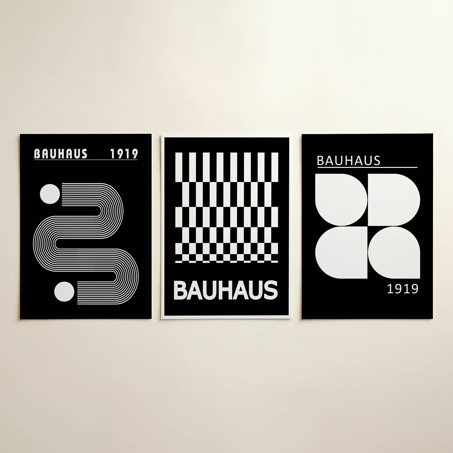 Lijnen en cirkel Posterset