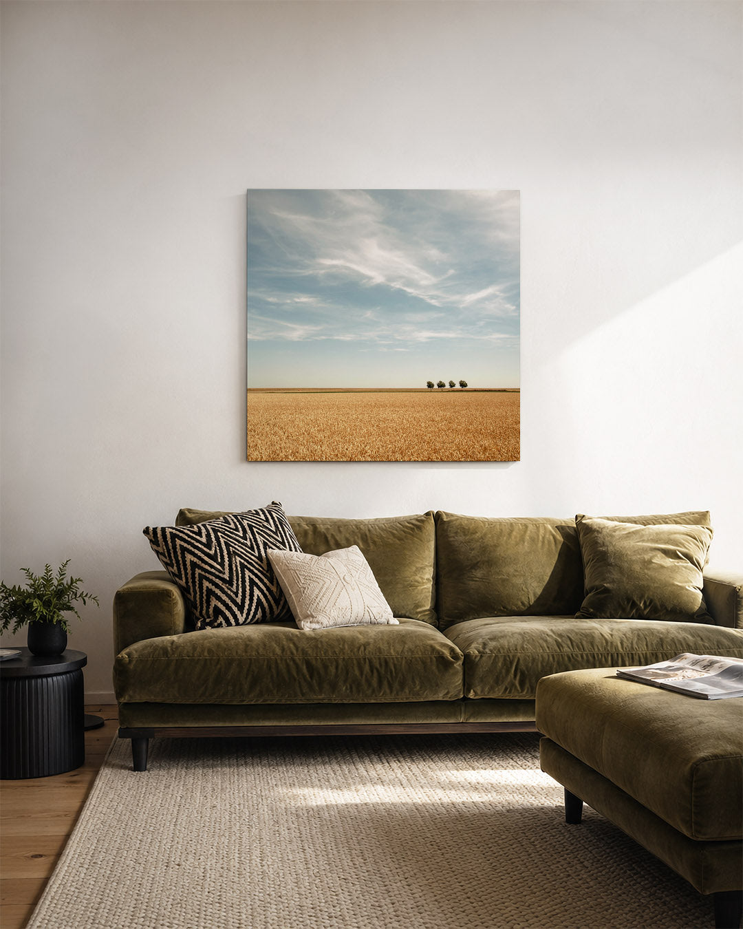 Rustige landschap weergave Kunstwerk