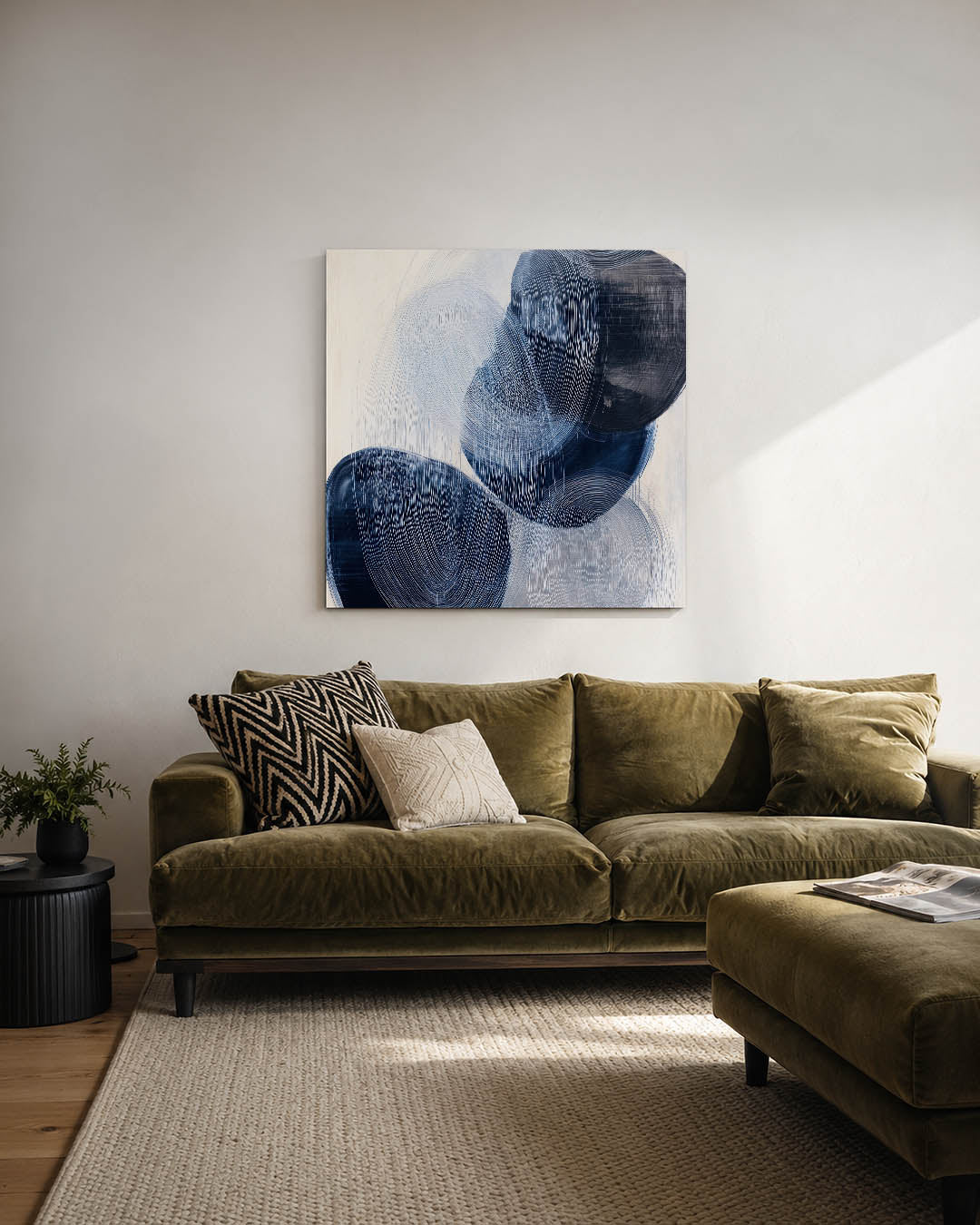 Organische lijnen compositie Kunstwerk