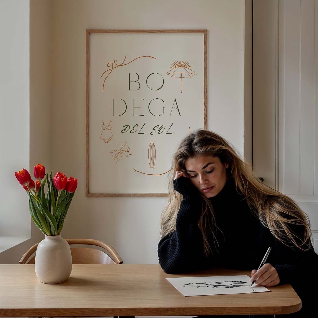 Zomerse Bodega Poster-WallArtistic