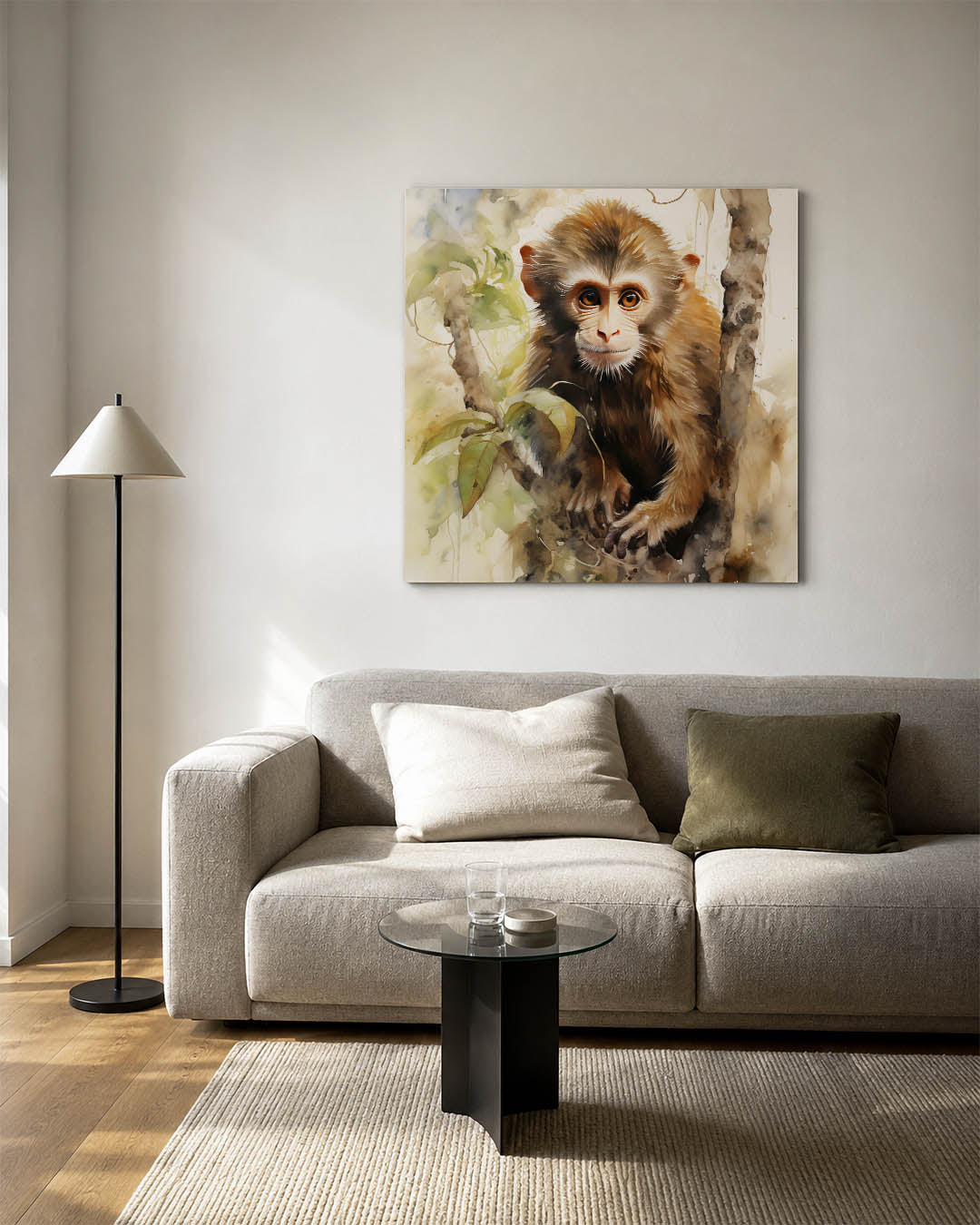 Jungle aap portret Kunstwerk