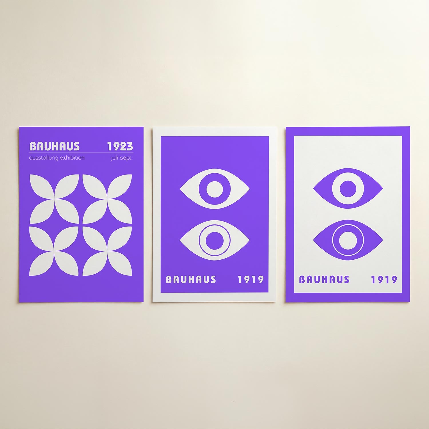 Vormritme en kleur Posterset