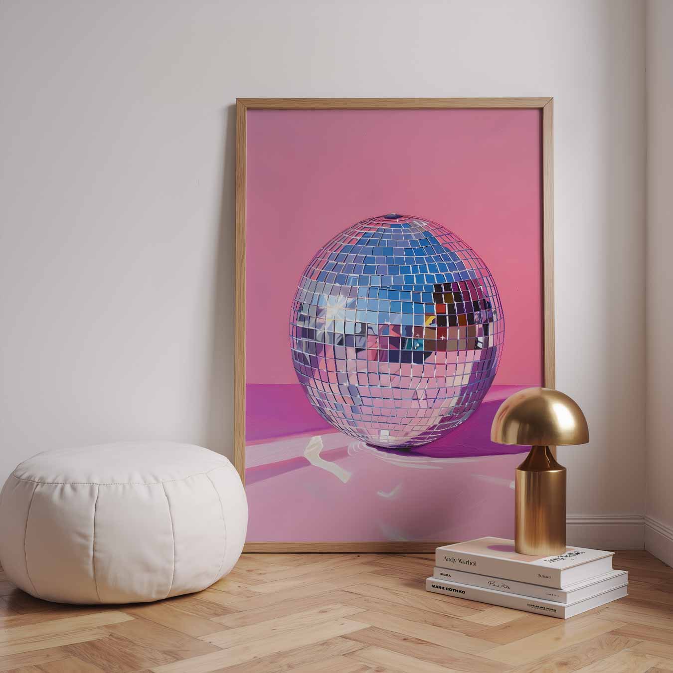 Sprankelende Discobal Poster-WallArtistic