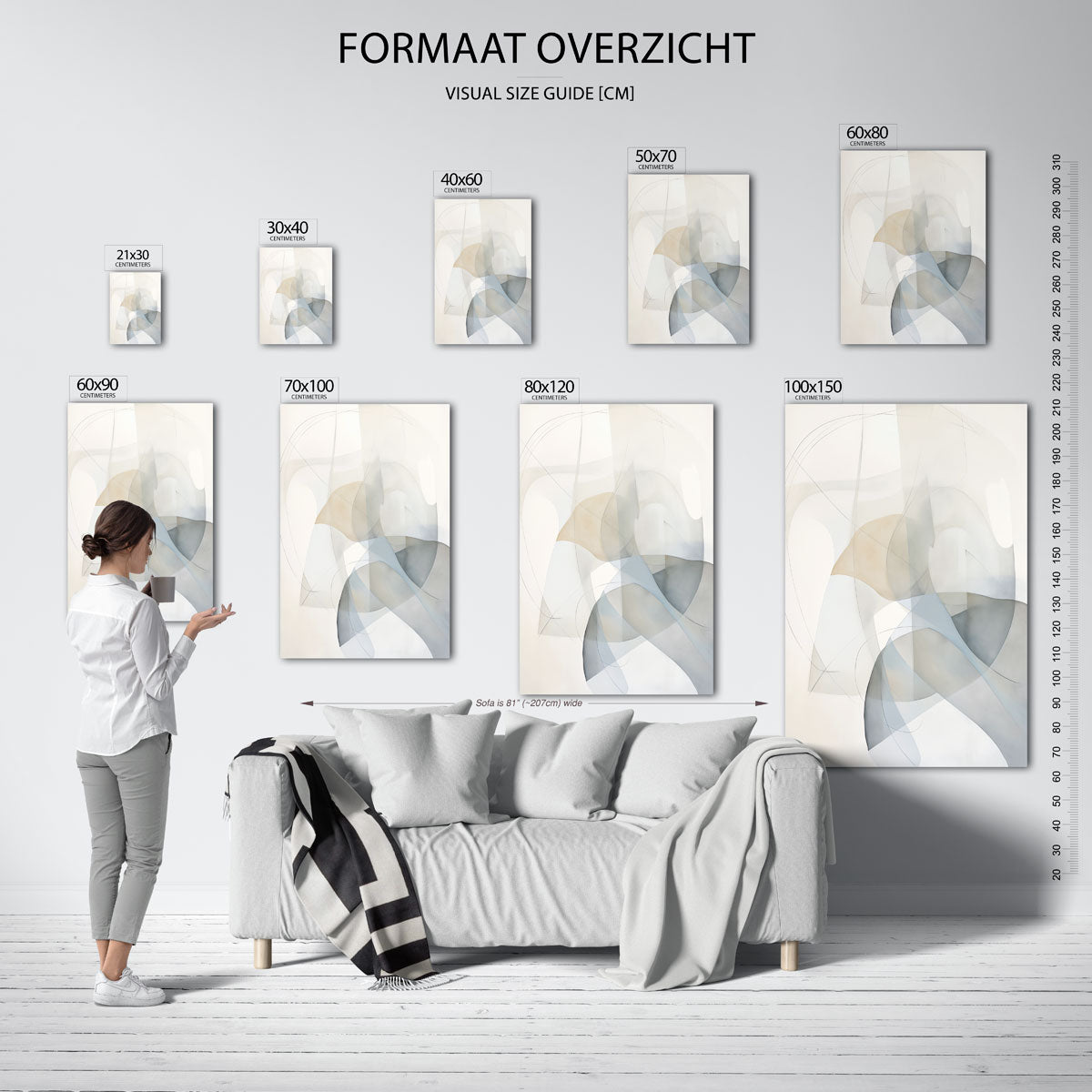 Abstracte vormen Poster