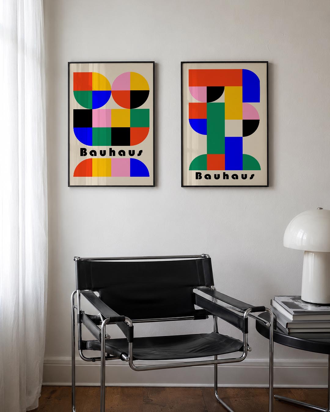 Kleurrijke vormen Posterset
